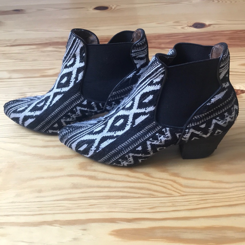 Woven booties